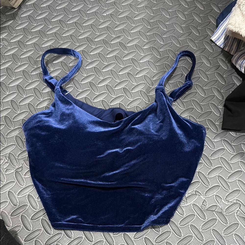 Athleta Deep Blue Velvet Camisole
